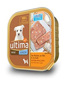 Tarrina de alimento húmedo para perros marca Ultima