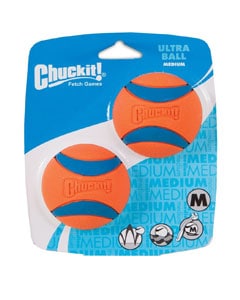 Dos pelotas para juego exterior color naranja y azul