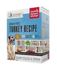 Caja de pienso marca The Honest Kitchen con imagen de perro de raza grande