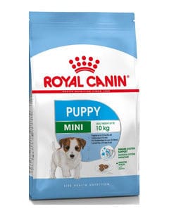 Saco de pienso marca Royal Canin para cachorros de raza pequeña