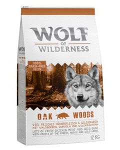 Wolf of Wilderness Oak Woods con jabalí