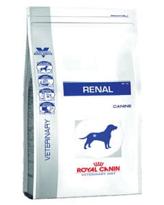 Saco de pienso de la marca Royal Canin receta para perros con problemas renales